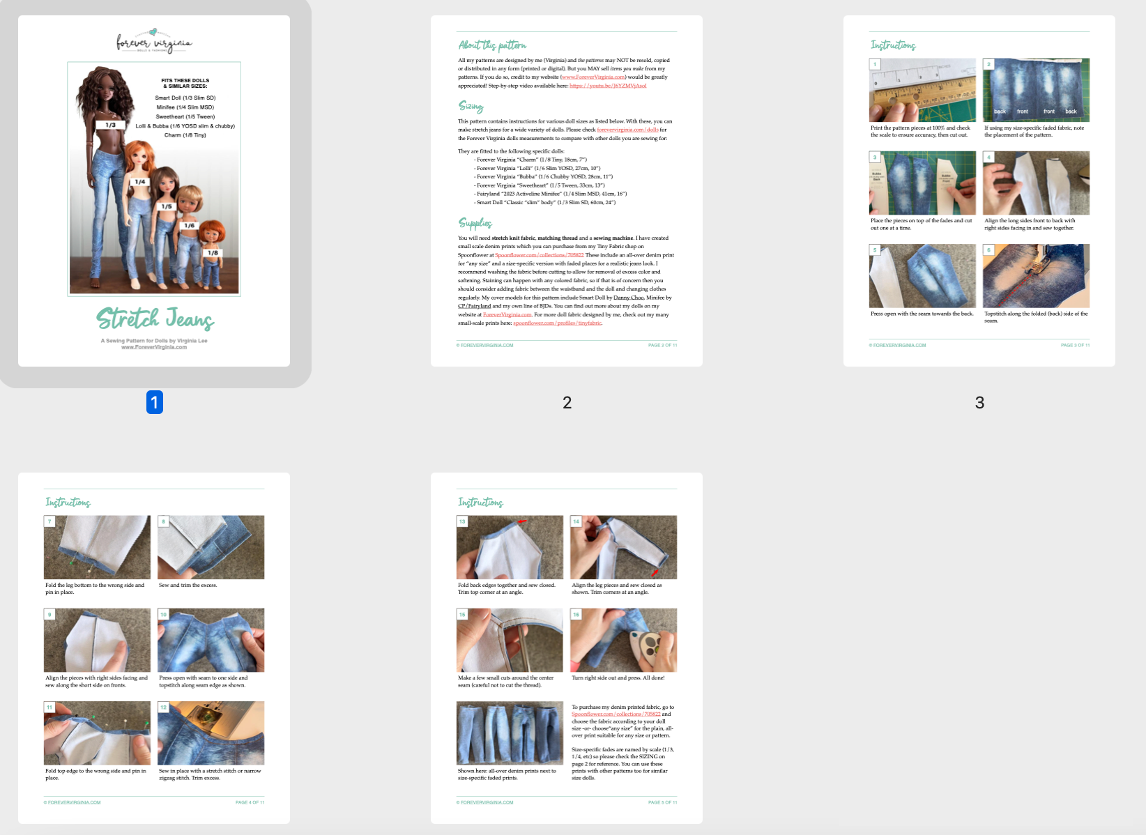 Stretch Jeans Pattern