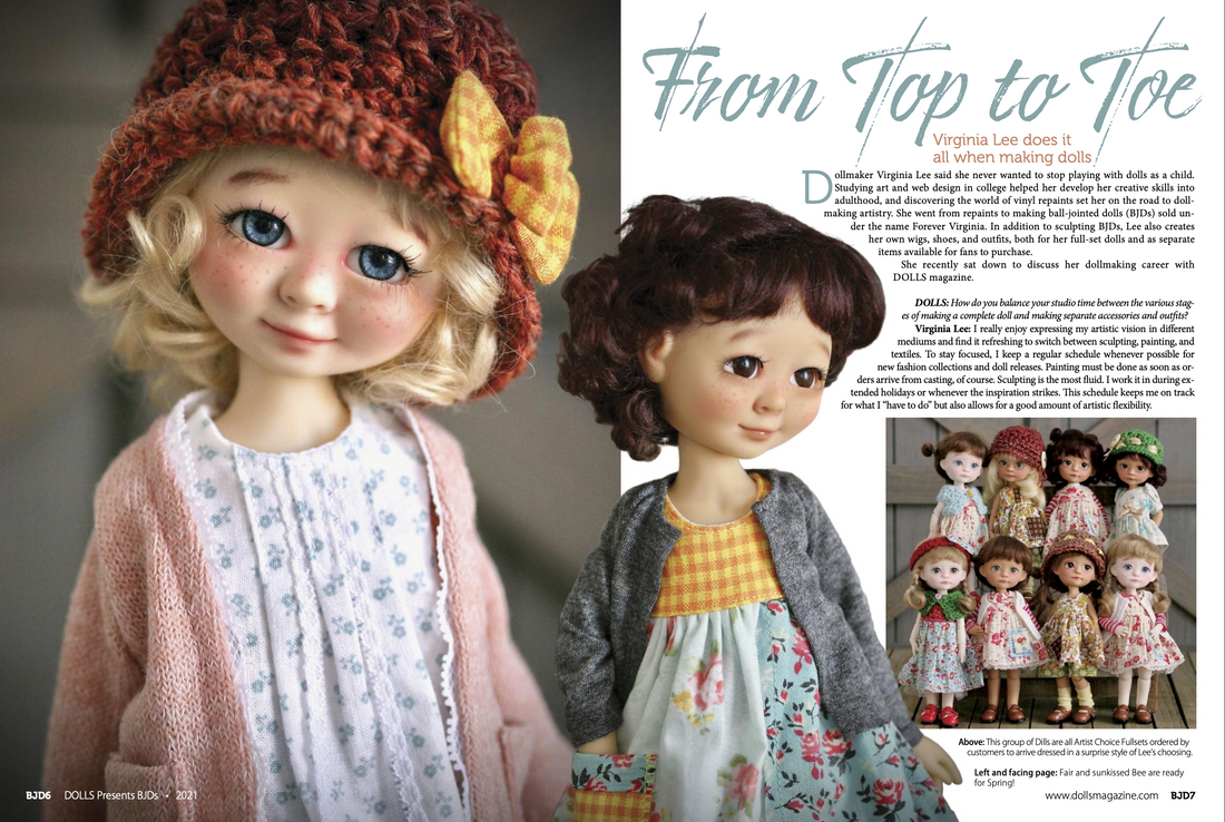 Featured in Dolls Magazine