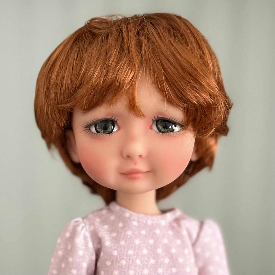 7-8inch Short Doll Wig (red)