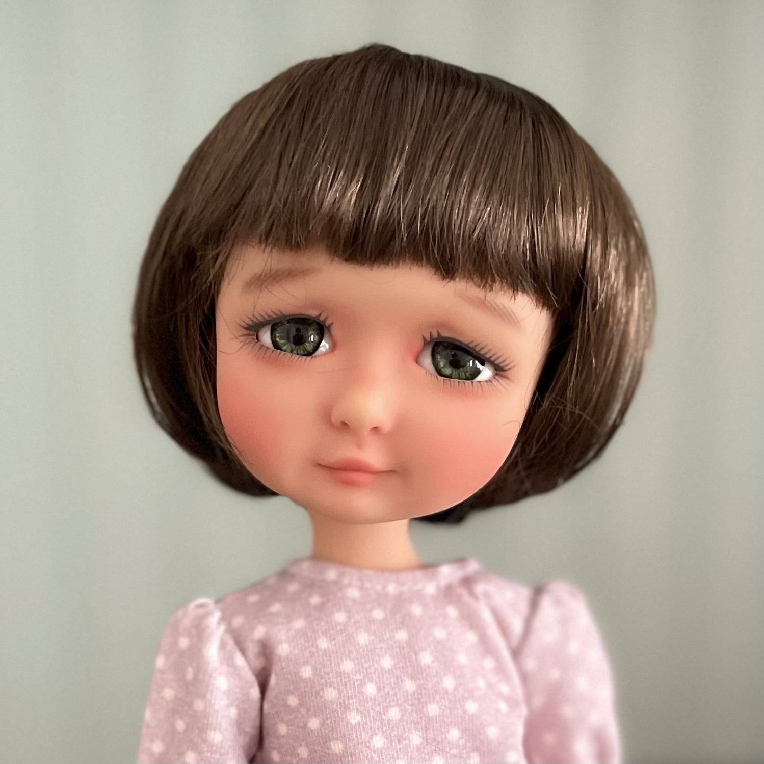 7-8" Bob Doll Wig (dark brown)