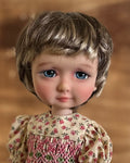 7-8" Short Brown Doll Wig