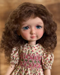 7-8" Long Brown Doll Wig (Mohair)