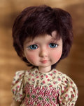 7-8" Short Brown Doll Wig (Mohair)