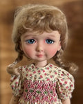 7-8" Short Blonde Braids Doll Wig (Mohair)
