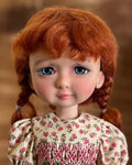 7-8" Short Red Braids Doll Wig (Mohair)