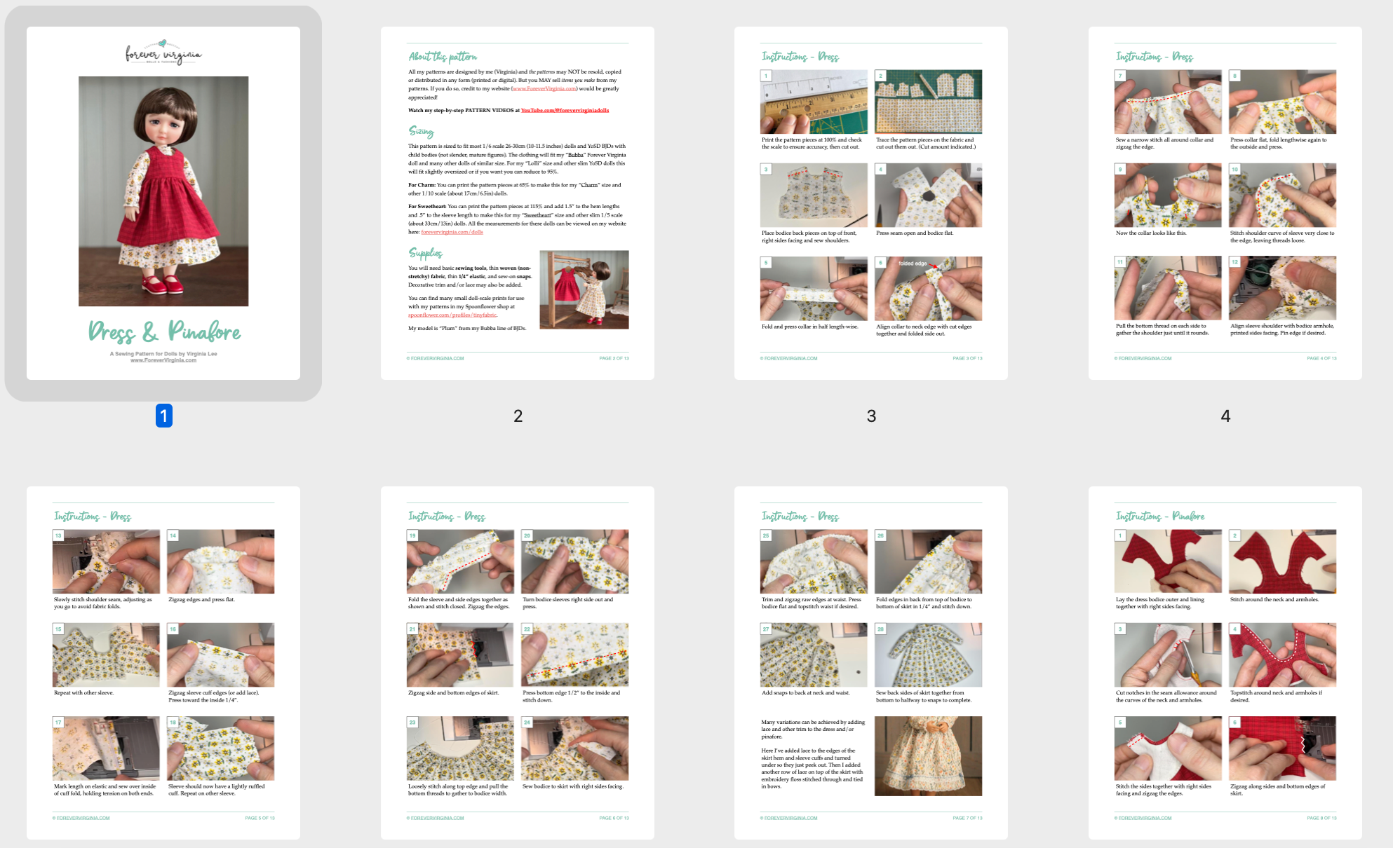 Dress & Pinafore Pattern