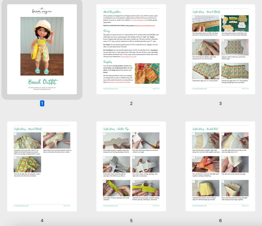 Beach Outfit Pattern